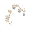 Spine Bone Pearl Stud Earrings