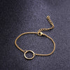 Three Piece Simple Gold Knot Bangle Geometric Bracelet Sets