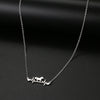 Heart Pluse Horse Stainless Steel Pendant Chain