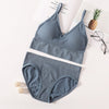 Simple Lingerie Push Up Bra / Panties Underwear Set