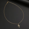 Vintage Cross Pendant Stainless Steel Necklace
