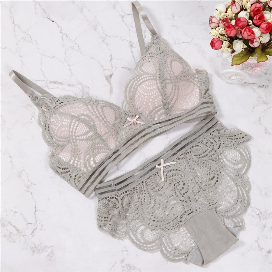 Korean style fashion Lace sando bra