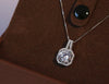 Sterling Silver Cubic Zircon Pendant Necklace